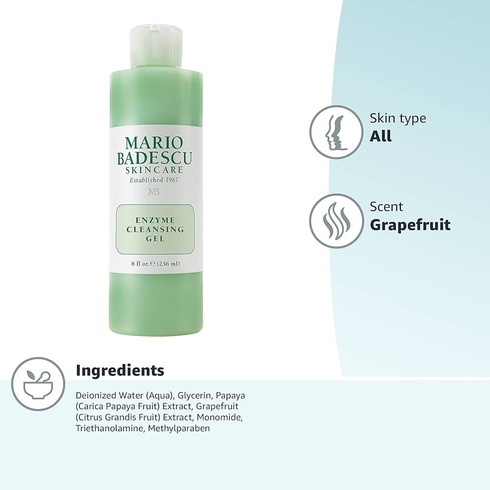 ✨BNWT - Mario Badescu Enzyme Cleansing Gel for All Skin Types - 16 oz✨ - Picture 6 of 10